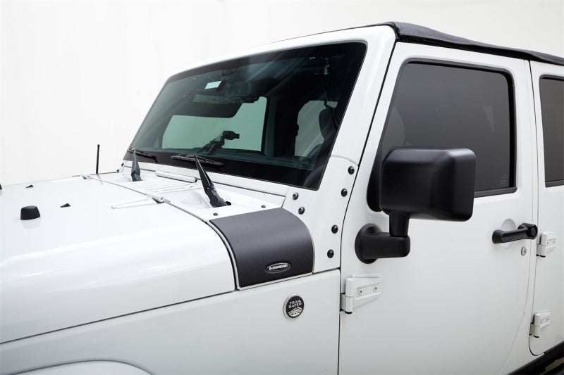 Bushwacker 07-18 Jeep Wrangler Trail Armor Cowl Cover - Black