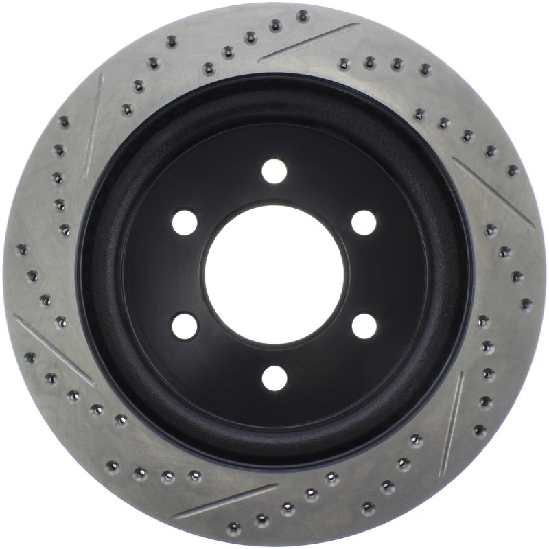 StopTech Slotted & Drilled Sport Brake Rotor - Rear Left