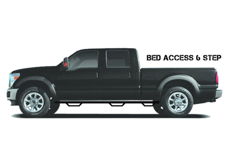 N-Fab Nerf Step 99-16 Ford F-250/350 Super Duty Crew Cab 6.75ft Bed - Tex. Black - Bed Access - 3in