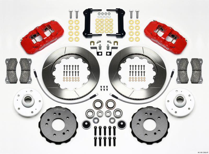 Wilwood AERO6 Front Truck Kit 14.25in Red 97-03 Ford F150