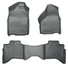 Load image into Gallery viewer, Husky Liners 03-08 Dodge Ram 1500/2500/3500 Quad Cab WeatherBeater Combo Gray Floor Liners