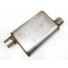 Load image into Gallery viewer, JBA Universal Chambered Style 304SS Muffler 13x9.75x4in 3in Inlet Diameter Offset/Offset