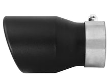 Load image into Gallery viewer, aFe MACH Force-XP 409 SS Single Wall Universal Clamp On Exhaust Tip - Black