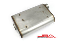 Load image into Gallery viewer, JBA Universal Chambered Style 304SS Muffler 14x9.75x4 2.5in Inlet Diameter Offset/Offset