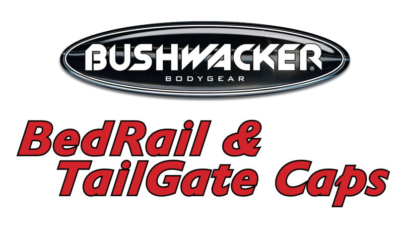 Bushwacker 02-08 Dodge Ram 1500 Fleetside Bed Rail Caps 76.3in Bed - Black