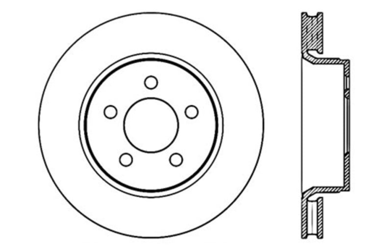 StopTech Slotted & Drilled Sport Brake Rotor