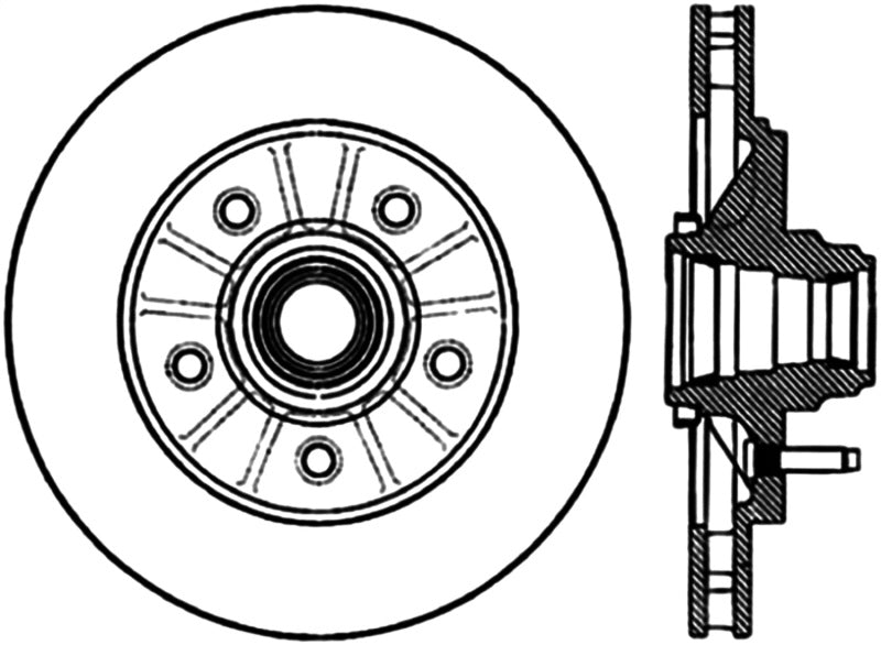 StopTech Sport Cryo Drilled & Slotted Rotor Left