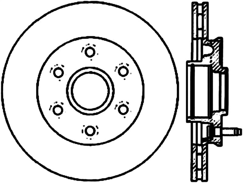 StopTech Slotted & Drilled Sport Brake Rotor