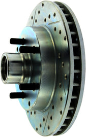 StopTech Select Sport 92-00 GMC Suburban (11in Rear Drum) Slotted and Drilled Right Front Rotor