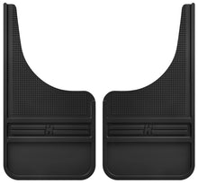 Load image into Gallery viewer, Husky Liners Universal 12in Wide Black Rubber Front Mud Flaps w/o Weight