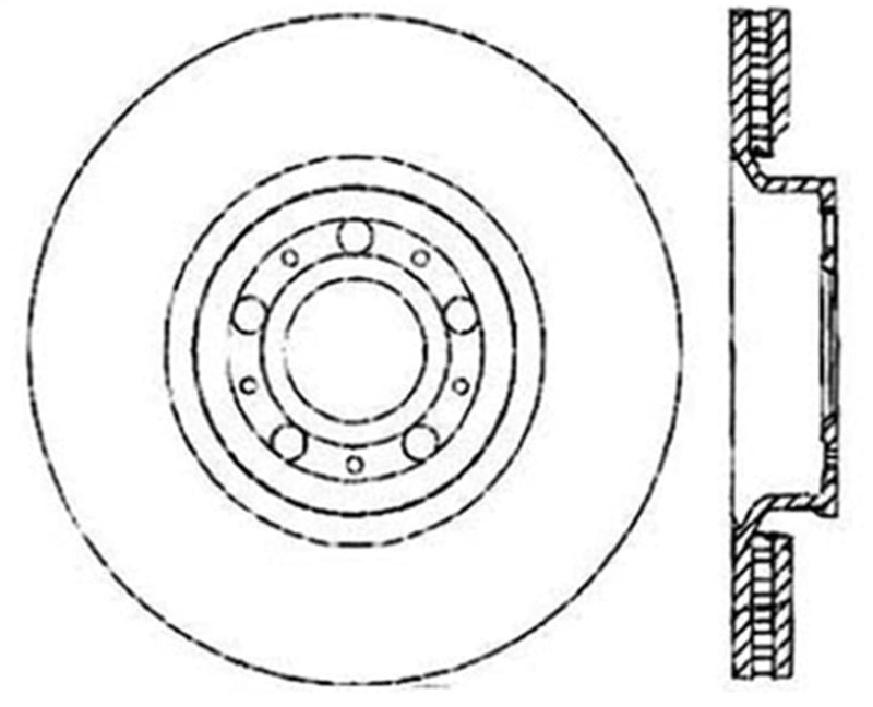 StopTech Slotted & Drilled Sport Brake Rotor