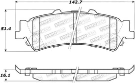 StopTech Sport Brake Pads w/Shims and Hardware - Rear
