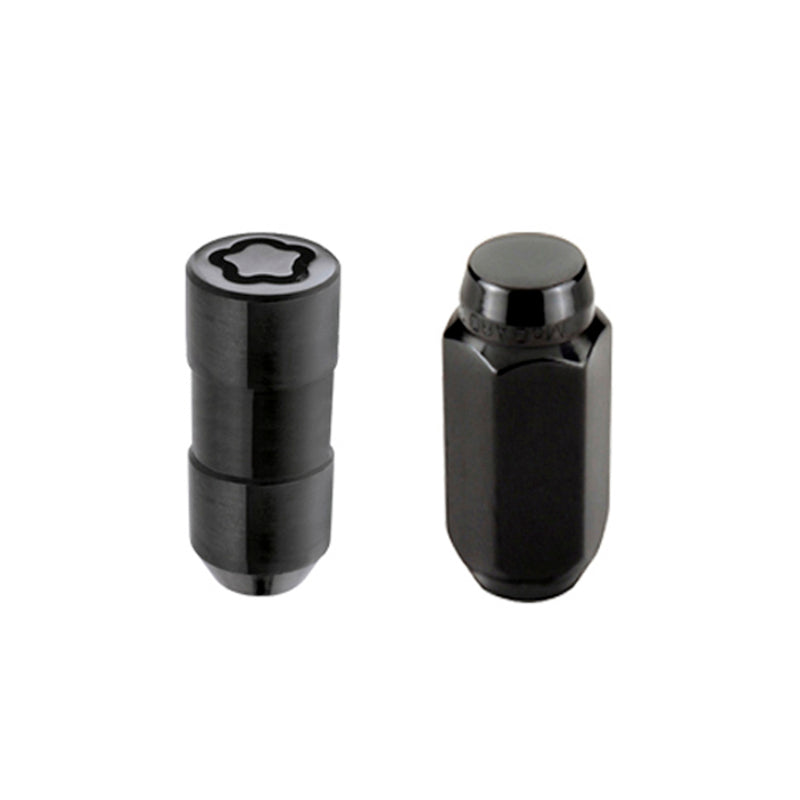McGard 6 Lug Hex Install Kit w/Locks (Cone Seat Nut) M14X2.0 / 13/16 Hex / 2.25in. Length - Black