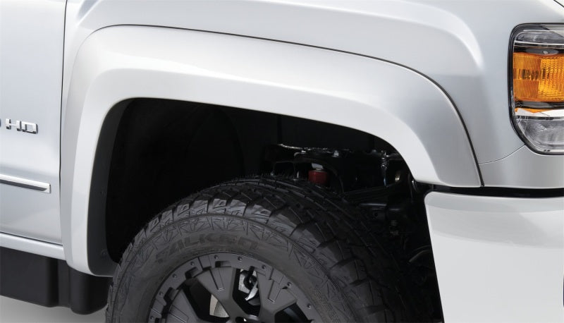 Bushwacker 15-18 GMC Sierra 2500 HD Extend-A-Fender Style Flares 4pc 78.8/97.6in Bed - Black