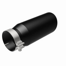 Load image into Gallery viewer, MagnaFlow Tip Stainless Black Coated Single Wall Round Single Outlet 5in Dia 4in Inlet 13in L