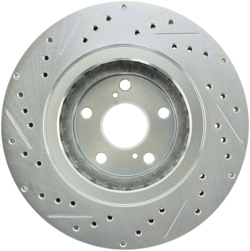 StopTech Select Sport 08-19 Toyota Highlander Sport Drilled / Slotted Front Left Brake Rotor