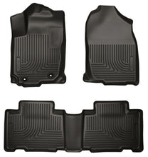 Load image into Gallery viewer, Husky Liners 13 Toyota RAV4 Weatherbeater Black Front &amp; 2nd Seat Floor Liners