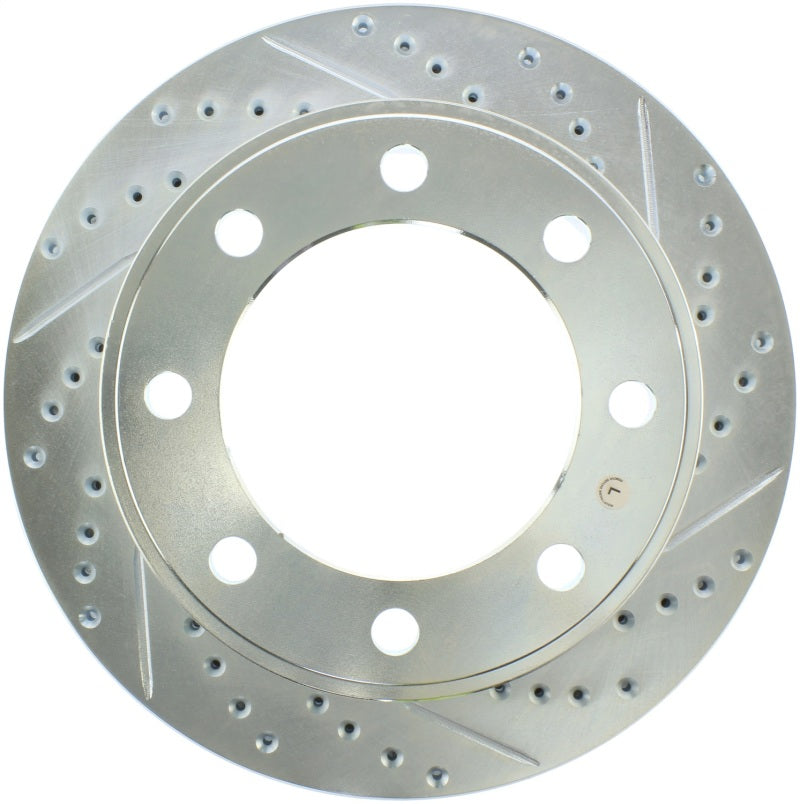 StopTech Select Sport 00-05 Ford Excursion 4WD/99-04 F250/F350 Slotted and Drilled Left Front Rotor