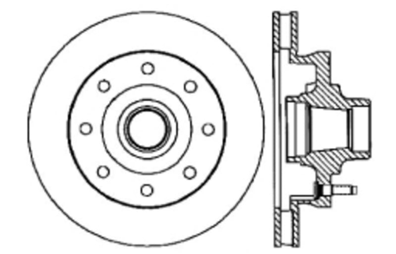 StopTech Slotted & Drilled Sport Brake Rotor