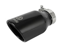Load image into Gallery viewer, aFe Takeda 304 Stainless Steel Clamp-On Exhaust Tip 2.5in.Inlet / 4in Outlet - Black