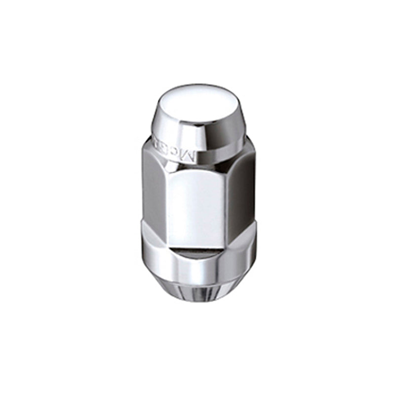 McGard Hex Lug Nut (Cone Seat Bulge Style) M14X1.5 / 22mm Hex / 1.945in. Length (4-Pack) - Chrome