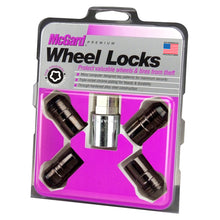 Load image into Gallery viewer, McGard Wheel Lock Nut Set - 4pk. (Cone Seat) M14X1.5 / 21mm &amp; 22mm Dual Hex / 1.639in. L - Black