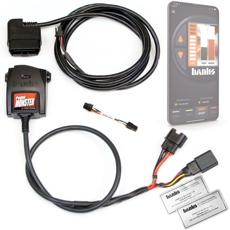 Banks Power Pedal Monster Kit (Stand-Alone) - Molex MX64 - 6 Way - Use w/Phone.
