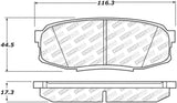 StopTech Street Select Brake Pads - Rear