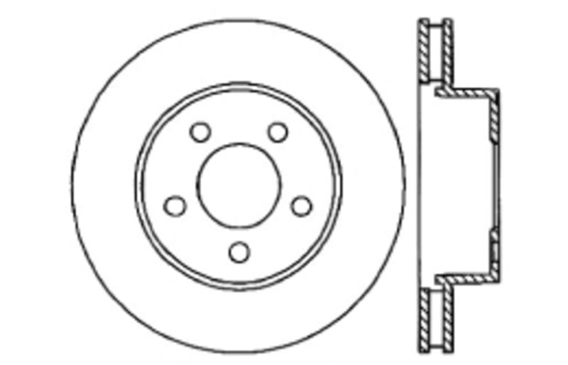 StopTech Slotted & Drilled Sport Brake Rotor