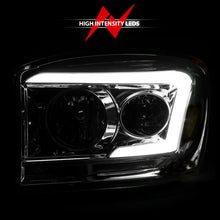 Load image into Gallery viewer, Anzo 06-09 Dodge RAM 1500/2500/3500 Headlights Chrome Housing/Clear Lens (w/ Light Bars)
