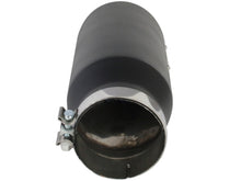 Load image into Gallery viewer, aFe MACH Force-XP 409 SS Right Side Single Wall Exhaust Tip 5in Inlet x 7in Outlet x 15in L