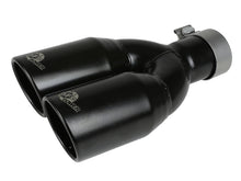Load image into Gallery viewer, MACH Force-Xp 409 Stainless Steel Clamp-on Exhaust Tip 2.5in Inlet 3.5in Outlet - Black