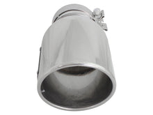 Load image into Gallery viewer, aFe MACH Force-XP 304 SS Right Side Single Wall Polished Exhaust Tip 4in Inlet x 6in Outlet x 12in L