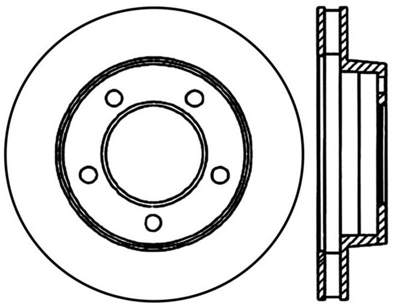 StopTech Slotted and Drilled Sport Brake Rotor 2012 Ford F-350 Rear Left