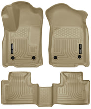 Load image into Gallery viewer, Husky Liners 16 Dodge Durango/Jeep Grand Cherokee Weatherbeater Tan Front &amp; 2nd Seat Floor Liners