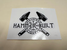 Load image into Gallery viewer, Hammer Built Logo Sticker (White)