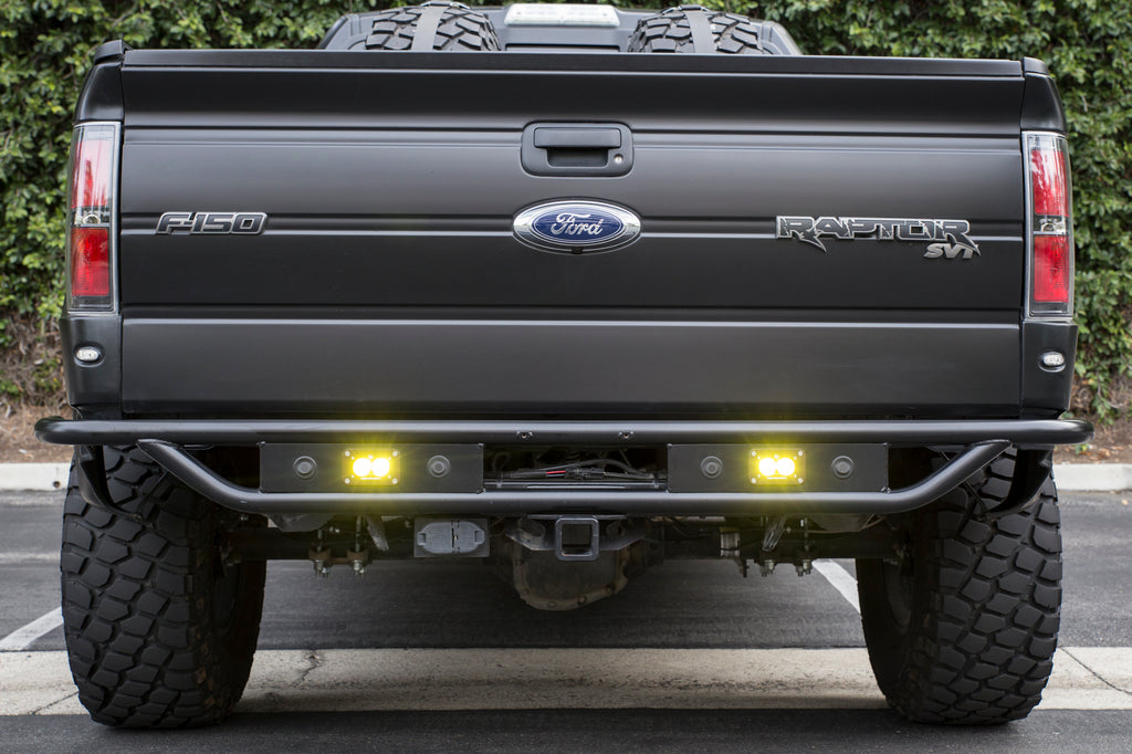 RACELINE REAR BUMPER WITH BACKUP SENSORS MOUNTS with Trailer Hitch