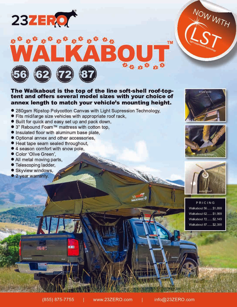 23ZERO WALKABOUT™ 87 HUGE BED WITH LIGHT SUPPRESSION TECHNOLOGY