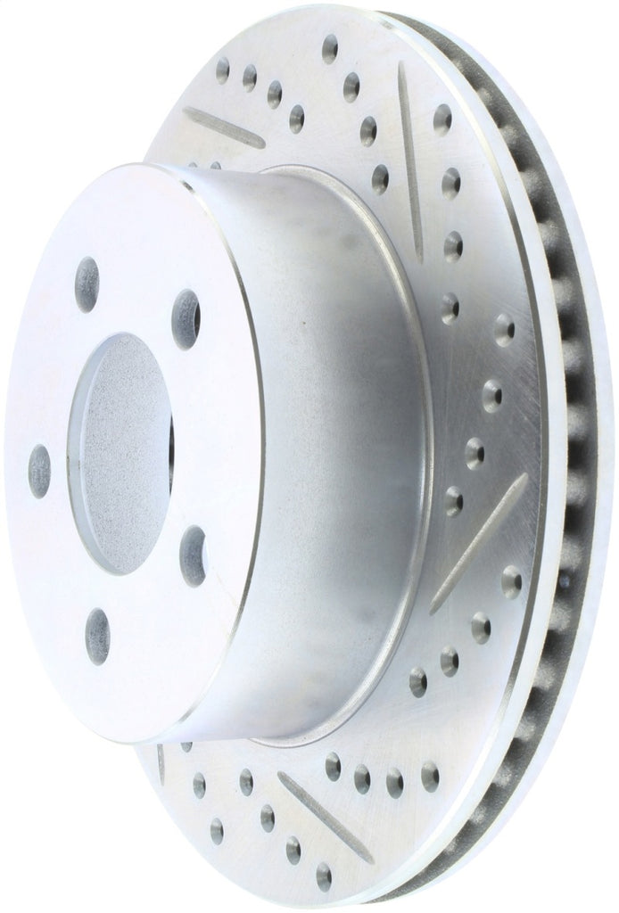 StopTech Select Sport 99-01 Jeep Cherokee / 99-06 Wrangler Slotted and Drilled Left Front Rotor