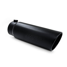 Load image into Gallery viewer, MBRP Universal Tip 6in OD Angled Rolled End 5in Inlet 18in Lgth Black Finish Exhaust