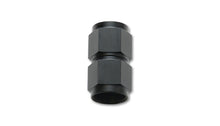 Load image into Gallery viewer, Vibrant Fitting Straight Coupler Union Adapter Female -10 AN to Female -12 AN Aluminum Black Anodize