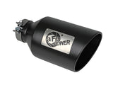 aFe Power MACH Force-Xp 409 Stainless Steel Clamp-on Exhaust Tip Black