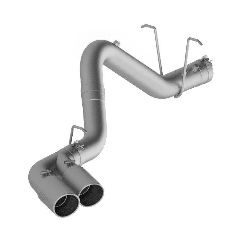 MBRP 11-15 Chevy/GMC 2500/3500 4in Filter Back Dual Outlet Single Side Alum Exhaust System
