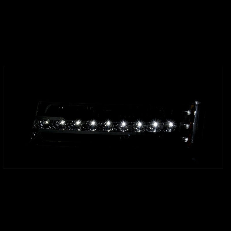 ANZO 2003-2006 Chevrolet Silverado 1500 LED Parking Lights Chrome w/ Amber Reflector
