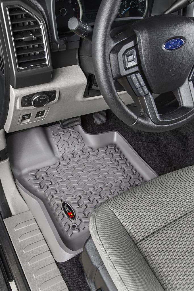 Rugged Ridge Floor Liner Front Gray 2015-2020 Ford F-150 / Raptor / Extended / Super Crew Cab
