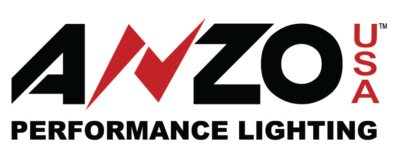 ANZO LED Headlights Universal 7in ROUND LED Universal Headlight Chrome (Pair)