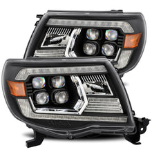Load image into Gallery viewer, AlphaRex 05-11 Toyota Tacoma NOVA LED Projector Headlights Plank Style Alpha Black w/Activ Light/DRL