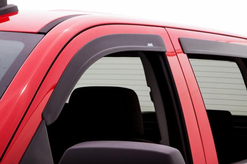 AVS 07-13 Chevy Silverado 1500 Ext. Cab Ventvisor & Aeroskin Deflector Combo Kit - Matte Black