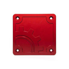 Load image into Gallery viewer, BuiltRight Industries 2020 Jeep Gladiator Bed Plug Plate Cover (Alum) - Red