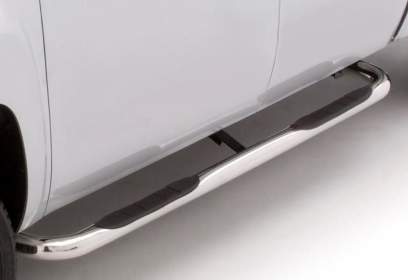 Lund 99-13 Chevy Silverado 1500 Ext. Cab (Body Mount) 3in. Round Bent SS Nerf Bars - Polished